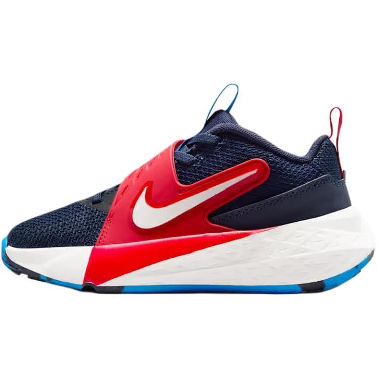 Кроссовки для баскетбола Nike Team Hustle D 12 Устойчивые к истиранию Дышащие Низкие Баскетбольные кроссовки Морской синий Детский - изображение 1
