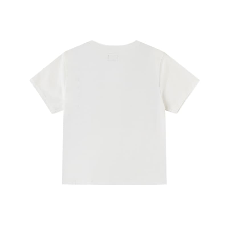 Футболка EVISU Белые Женские T-рубашки - изображение 2