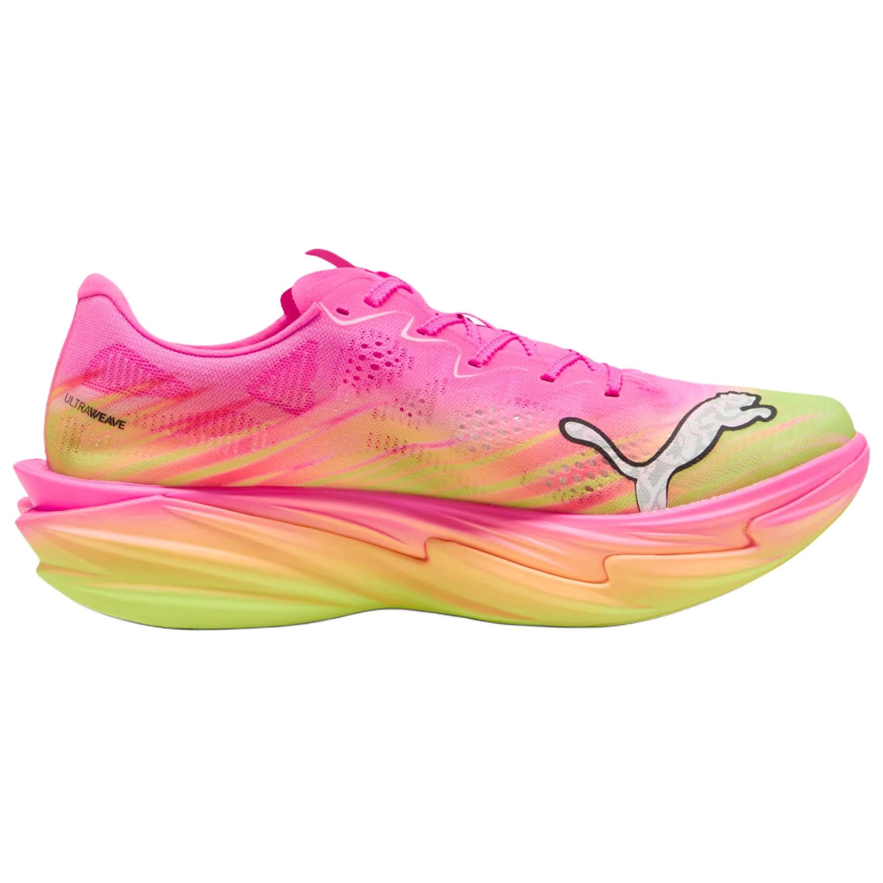 Кроссовки для бега PUMA Deviate Nitro Elite 4 Противоскользящие и Дышащие Беговые Кроссовки Мужские Розовые Синие - изображение 3