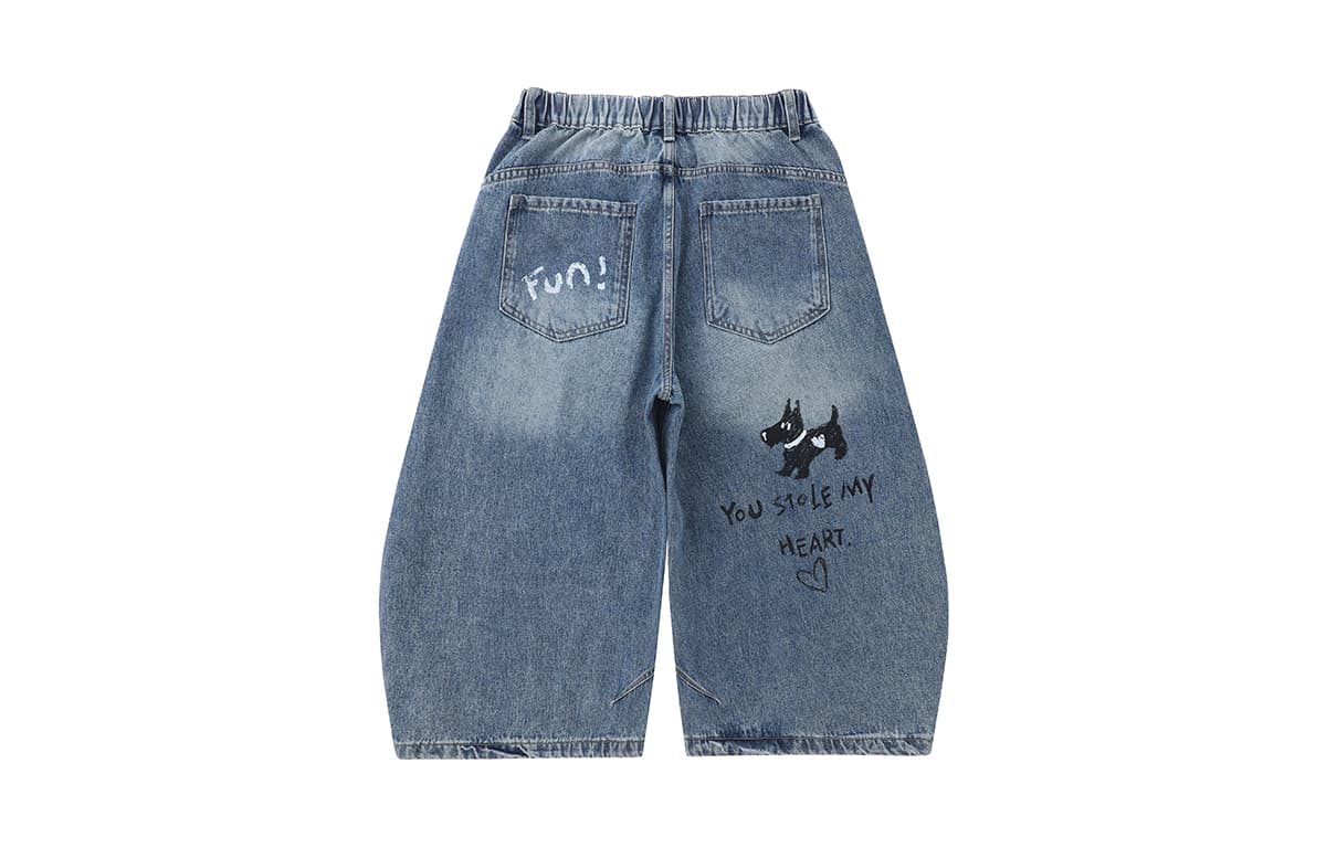 Джинсовые шорты LAMLICKA MID Длина Брюки Унисекс Blue - изображение 2