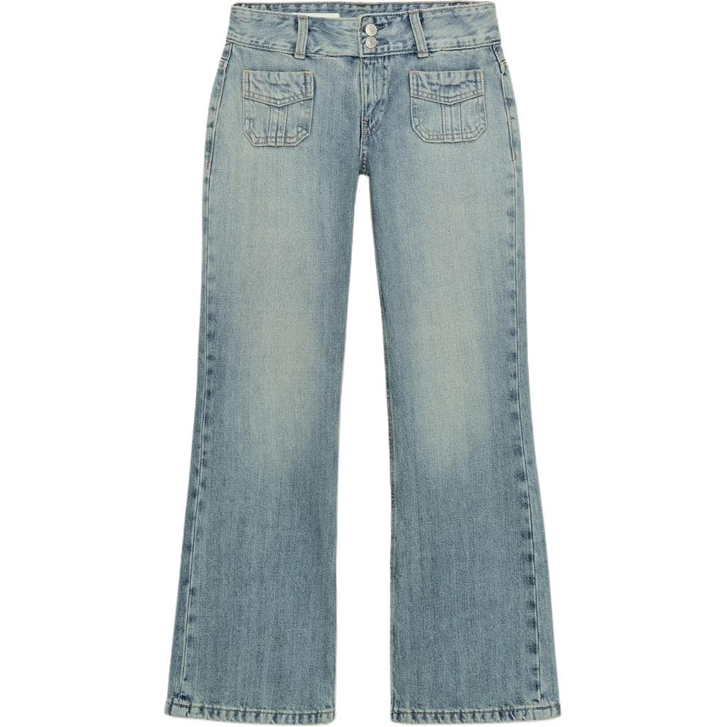 Джинсы ZARA Trf Светло-Синие Женские Джинсы - изображение 1