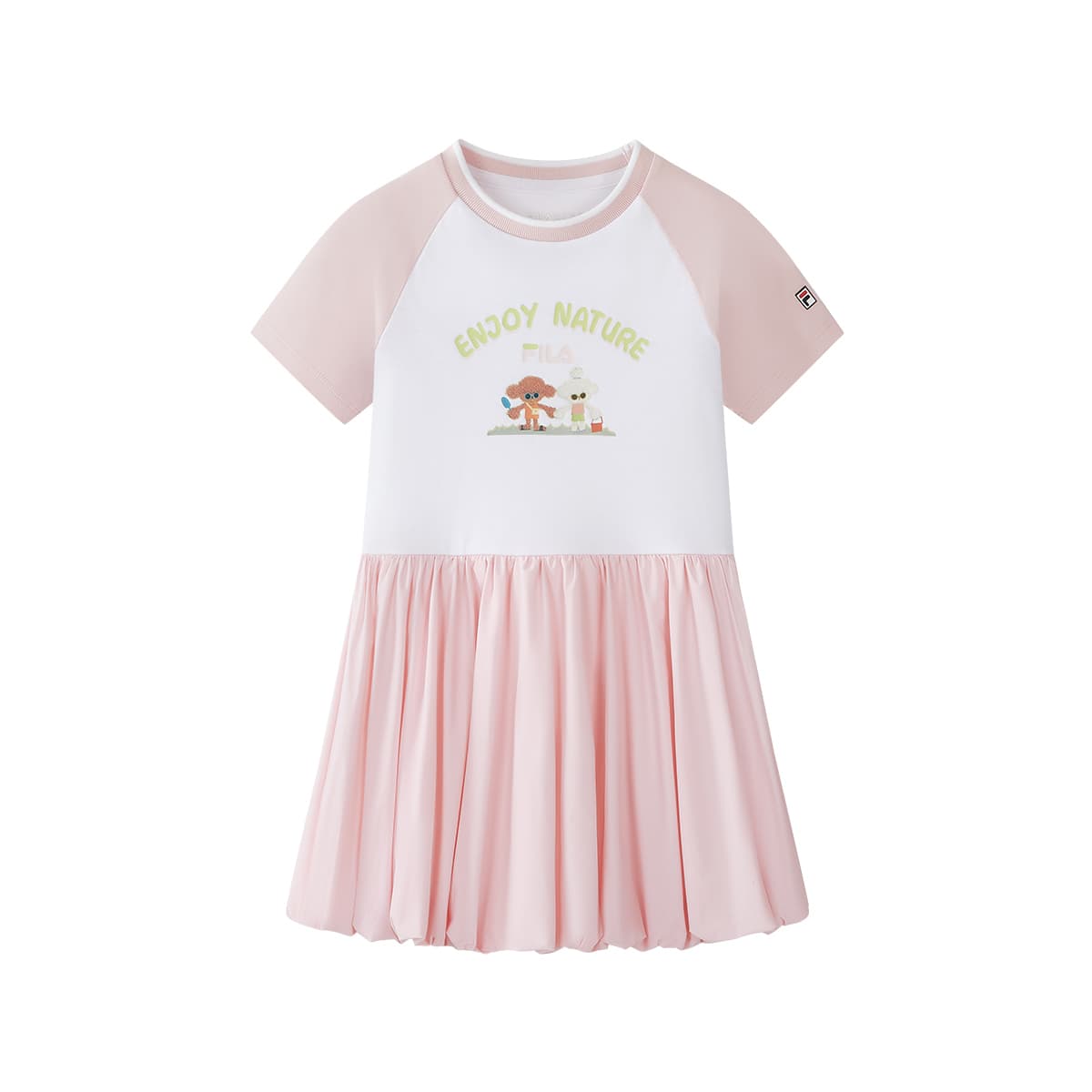 FILA KIDS Платье Охлаждающее и Свежее Розовое Детское - изображение 2