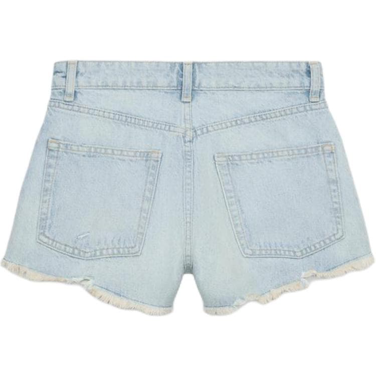 ZARA Trf Светло-синие Женские Джинсовые Шорты - изображение 2