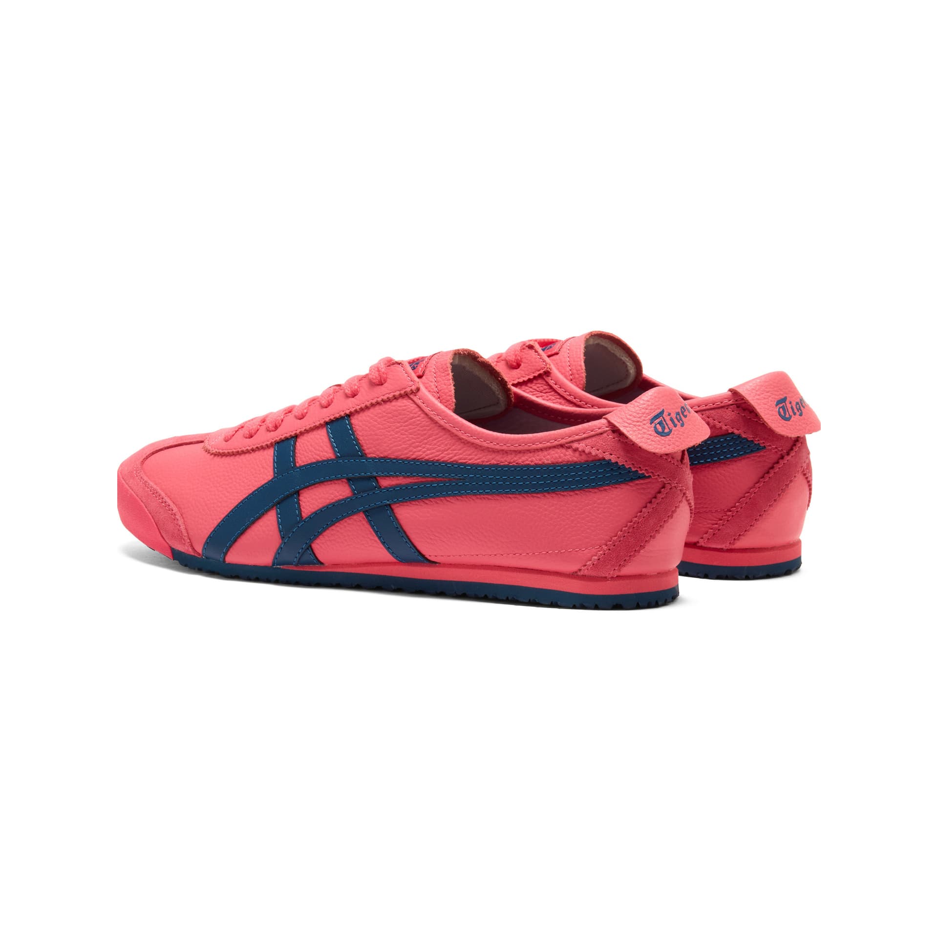 Кроссовки Onitsuka Tiger MEXICO 66 Коровья кожа Устойчивая к истиранию Низкая повседневная обувь Унисекс Розово-красный - изображение 4