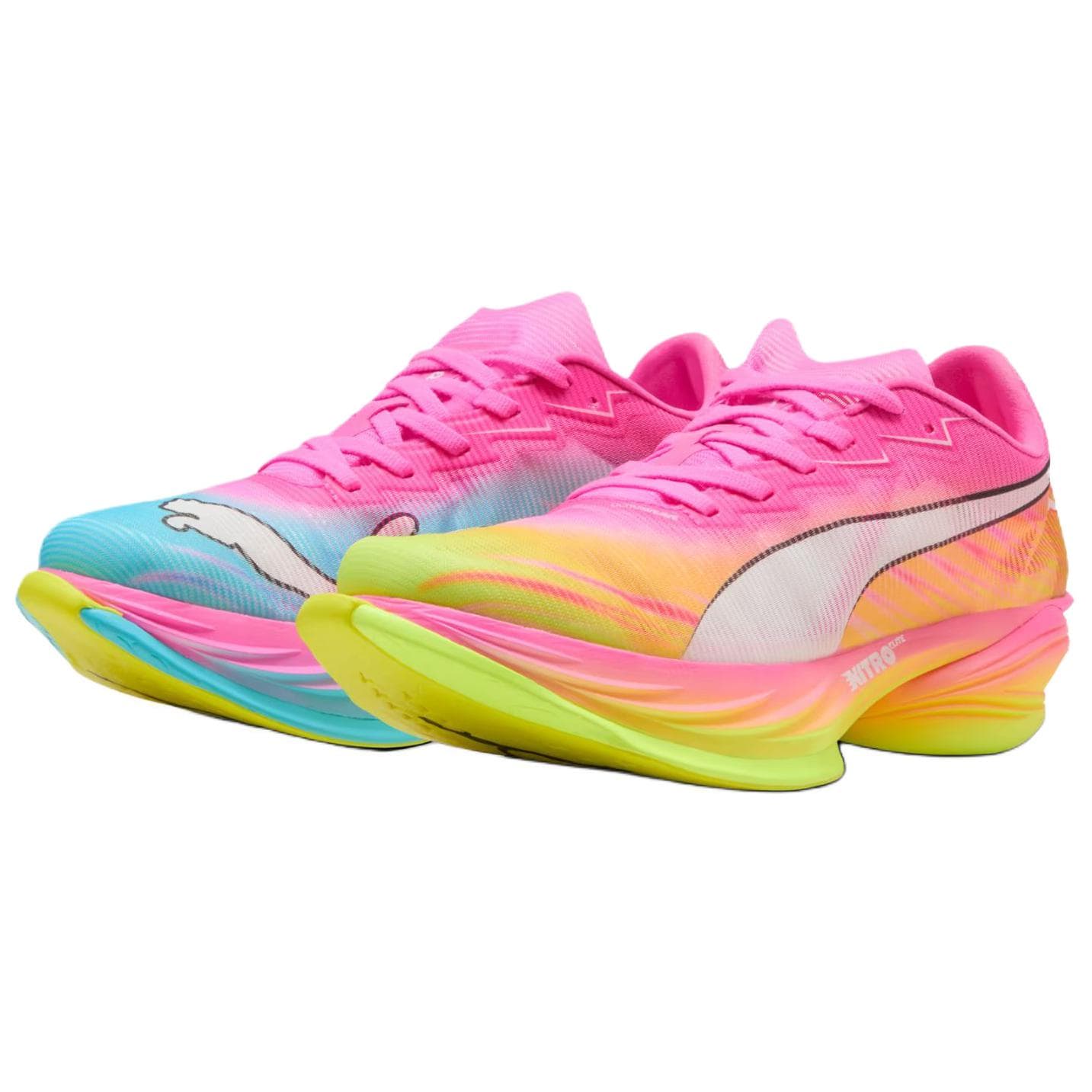 Кроссовки для бега PUMA Fast R NITRO Elite 3 Отскок Беговые кроссовки Женские Розово-синие - изображение 1