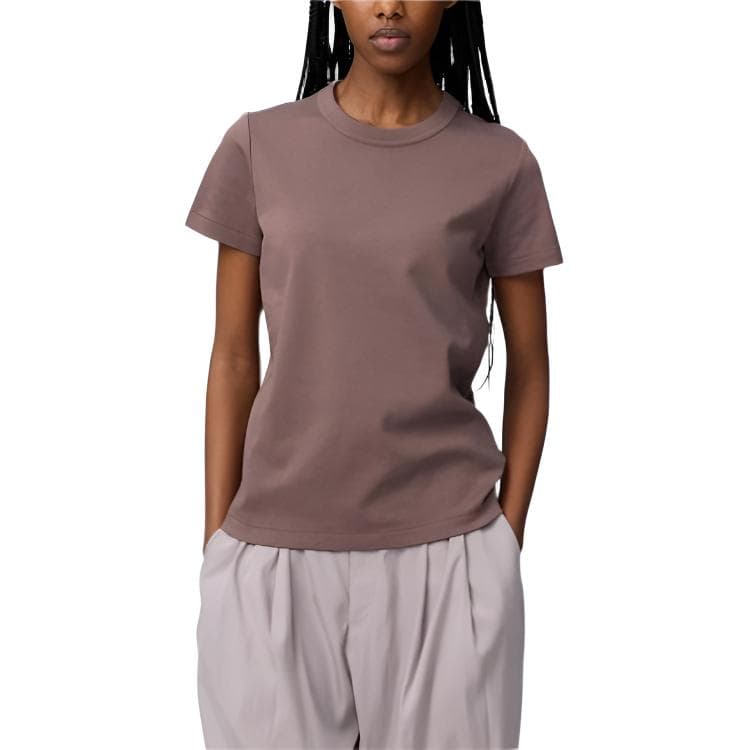 Футболка UNIQLO Каштановые Женские T-рубашки - изображение 1