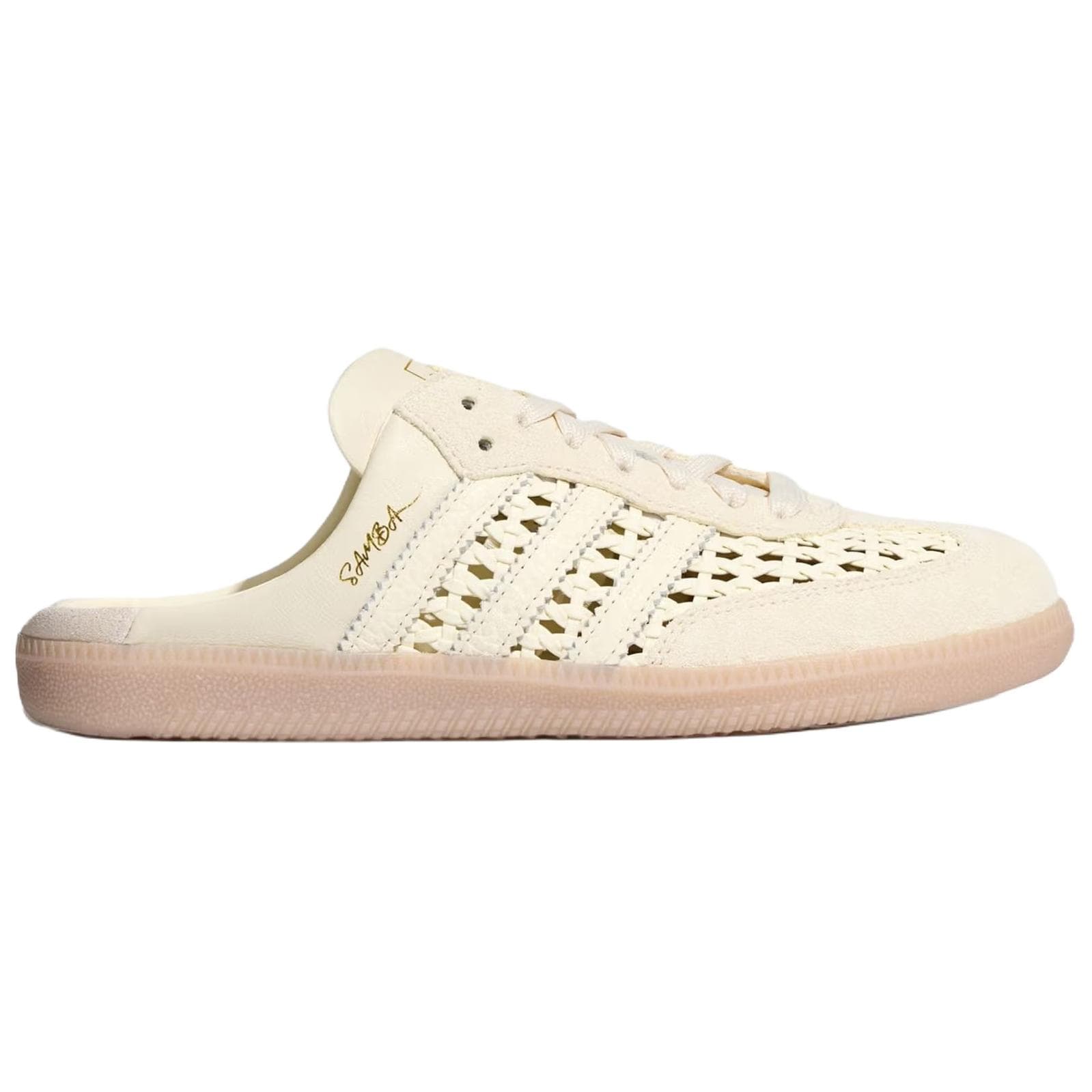 Сандалии Adidas Originals Samba Без специальных функций Закрытые тапочки Женские Светло-бежевые - изображение 2