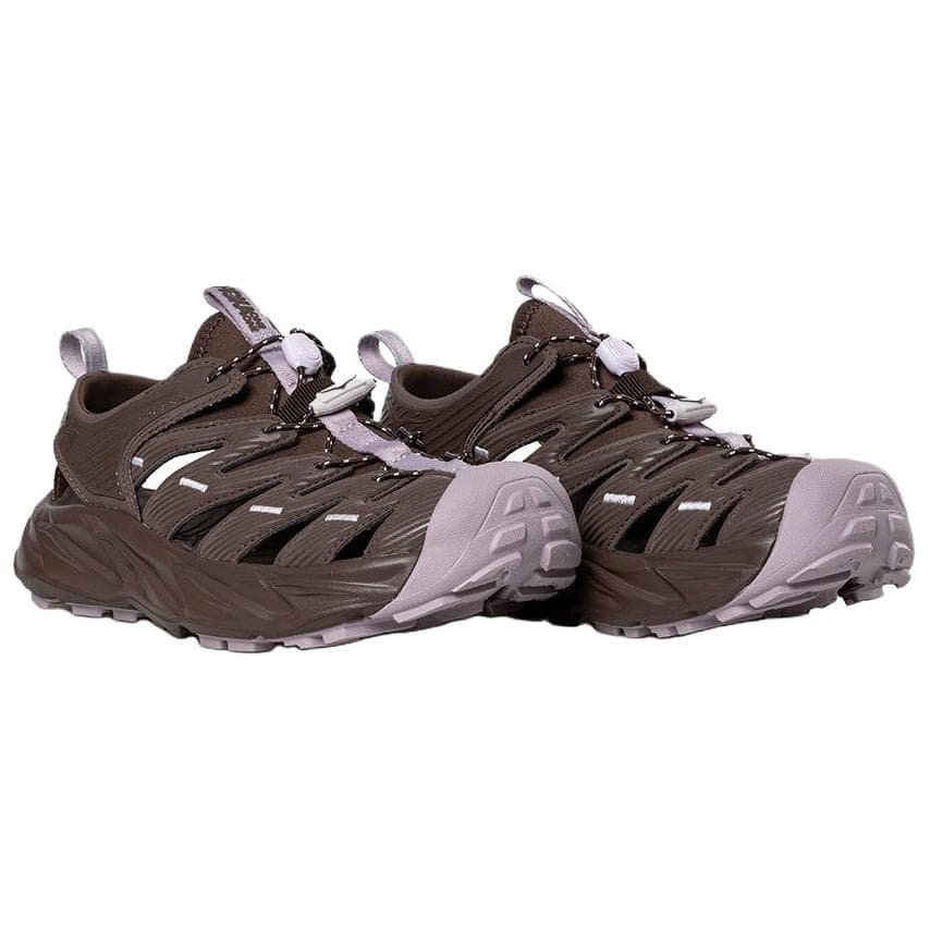 Сандалии HOKA ONE ONE Hopara Oтскок Дышащий Обувь для водного туризма Унисекс Коричнево-розовый Фиолетовый - изображение 3