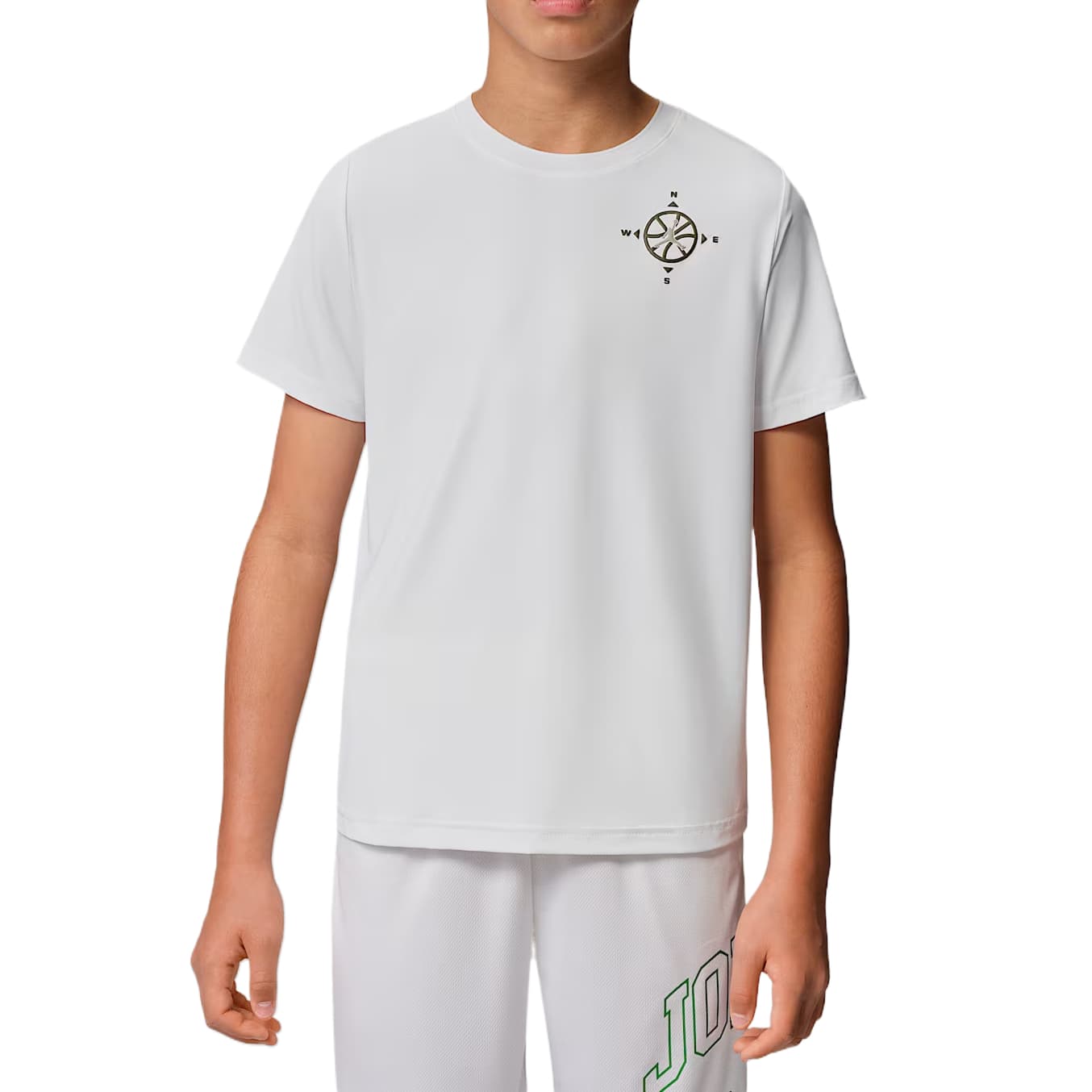 Футболка Jordan Jumpman Белый Kids T-рубашки - изображение 1