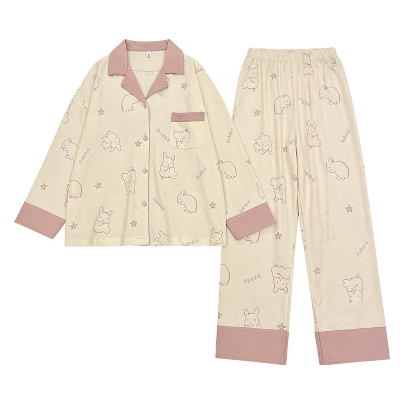 Пижама VINEY Pink Bunny Женские Пижамные Комплекты - изображение 1