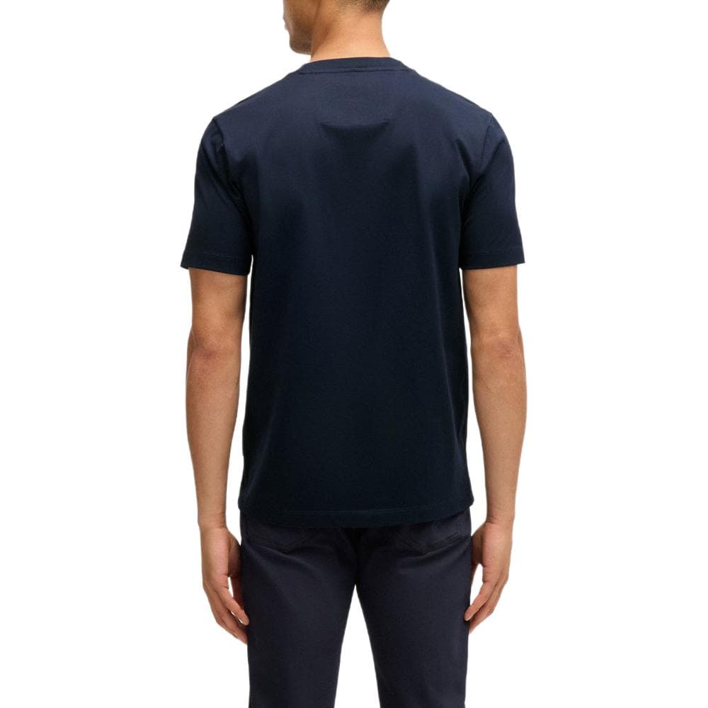 Футболка HUGO BOSS T-Рубашка Мужская Темно-Синяя - изображение 4