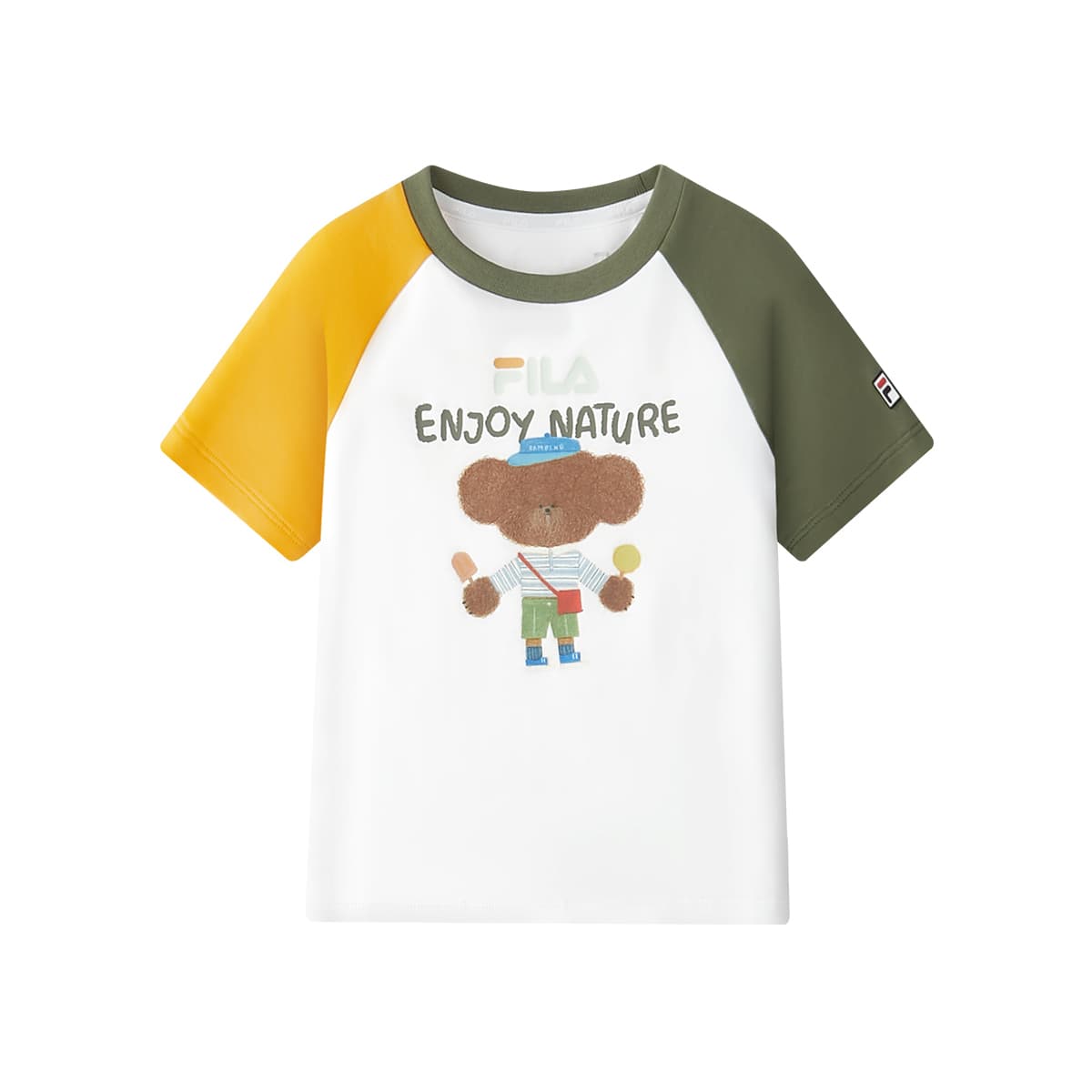 Футболка FILA KIDS T-Рубашка Стандартная Белая Детская - изображение 1