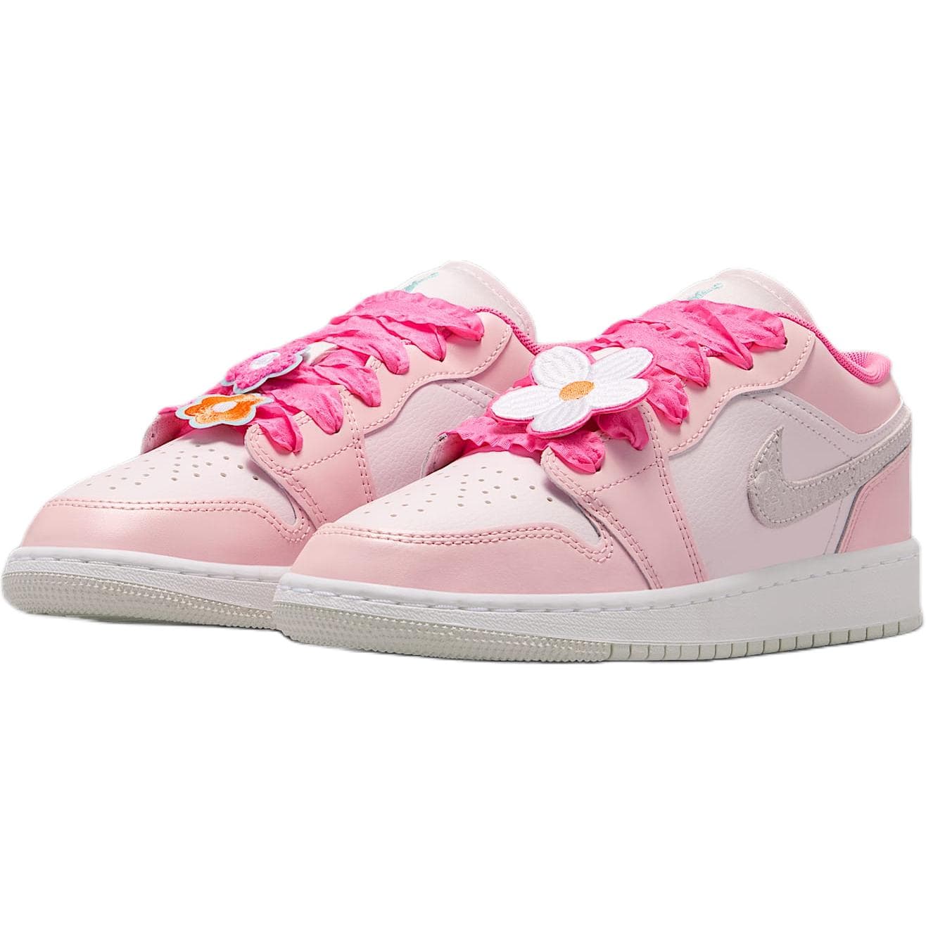 Кроссовки для баскетбола Jordan Air Jordan 1 Low Топ Баскетбольные кроссовки Розовый Унисекс - изображение 2