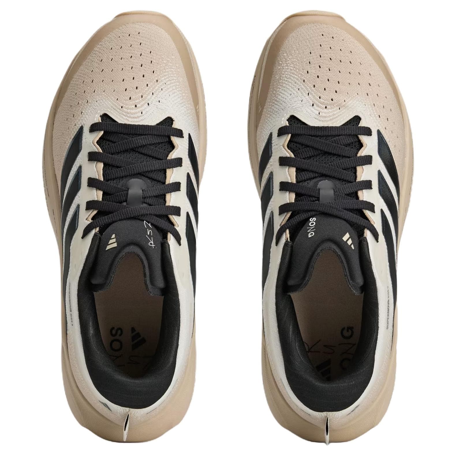Кроссовки для бега Adidas X SONG для THE MUTE SUPERNOVA RISE 3 Дышащие Поддерживающие Беговые Кроссовки Женские Бежевые - изображение 4