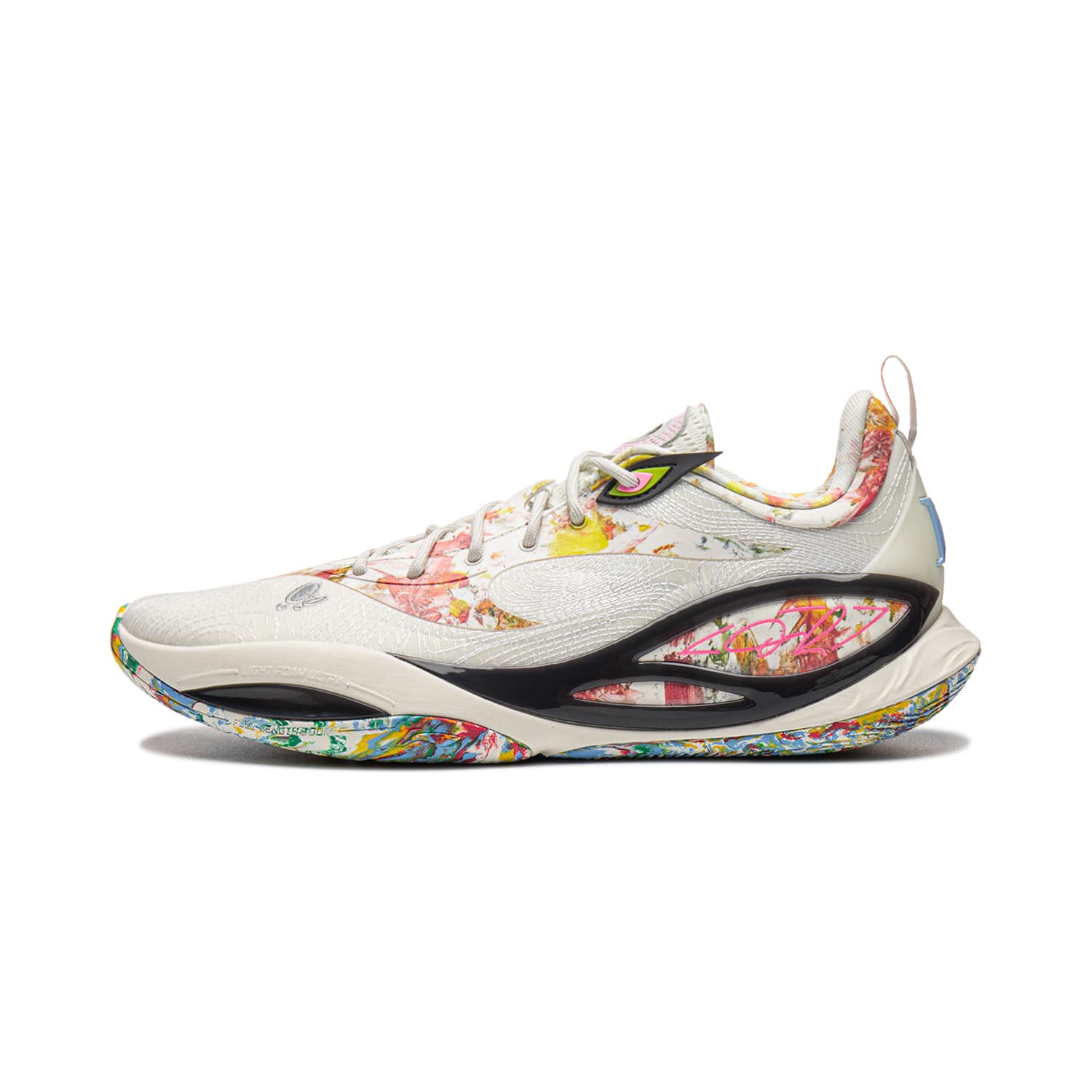 Кроссовки для баскетбола Li NING DLO2 Амортизация Противоскользящие Отскок Сцепление Низкий Топ Баскетбольные Кроссовки Мужские Айвори - изображение 1