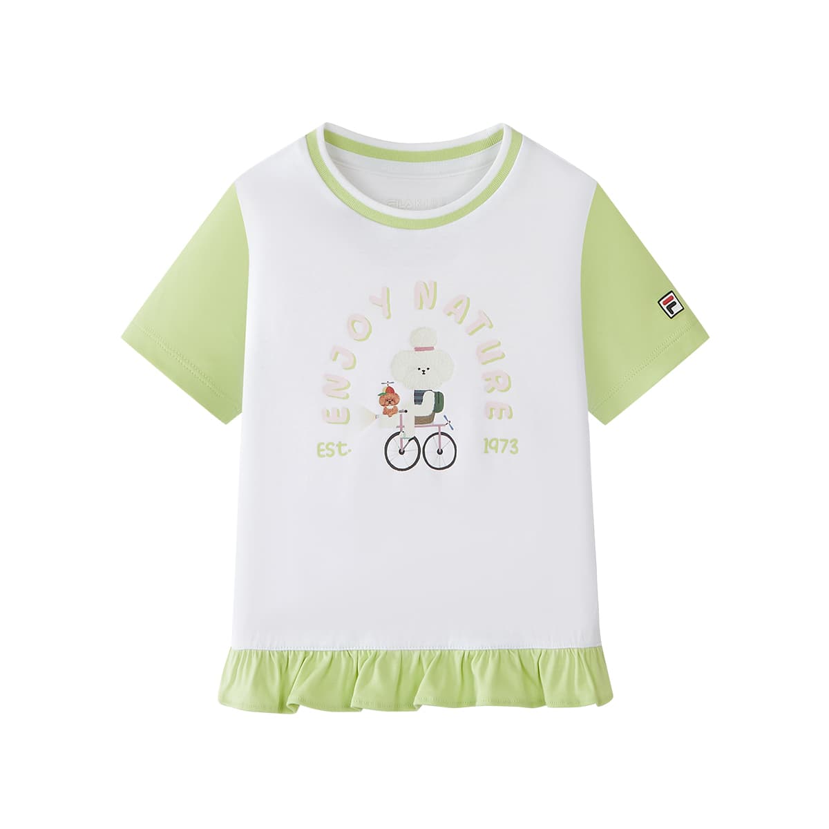 Футболка FILA KIDS T-Рубашка Стандартная Белая Детская - изображение 1