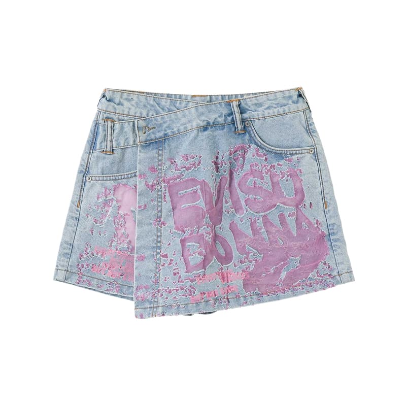 EVISU Джинсовые синие женские джинсовые шорты - изображение 1