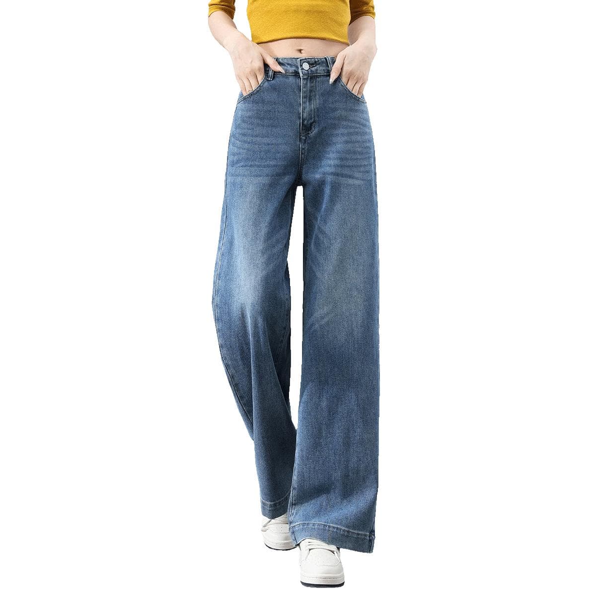 Джинсы Tonlion Medium Blue Women's Jeans Тонлион Средне-синие Женские Джинсы - изображение 1