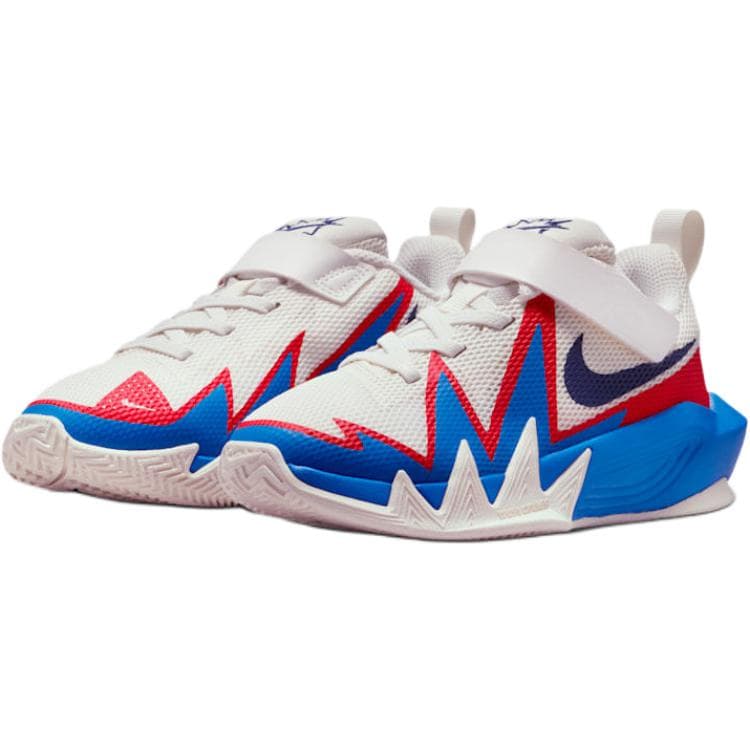 Кроссовки для баскетбола NIKE ST Dynamite Противоскользящие и Дышащие Низкие Баскетбольные Кроссовки для Детей Белые и Синие Малыш - изображение 3