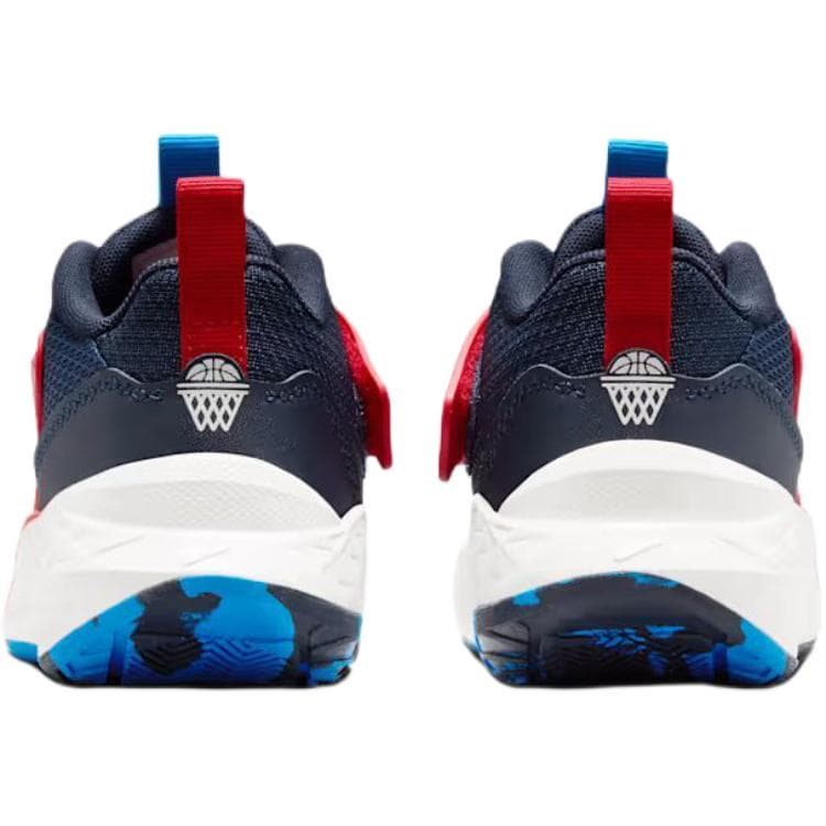 Кроссовки для баскетбола Nike Team Hustle D 12 Устойчивые к истиранию Дышащие Низкие Баскетбольные кроссовки Морской синий Детский - изображение 5