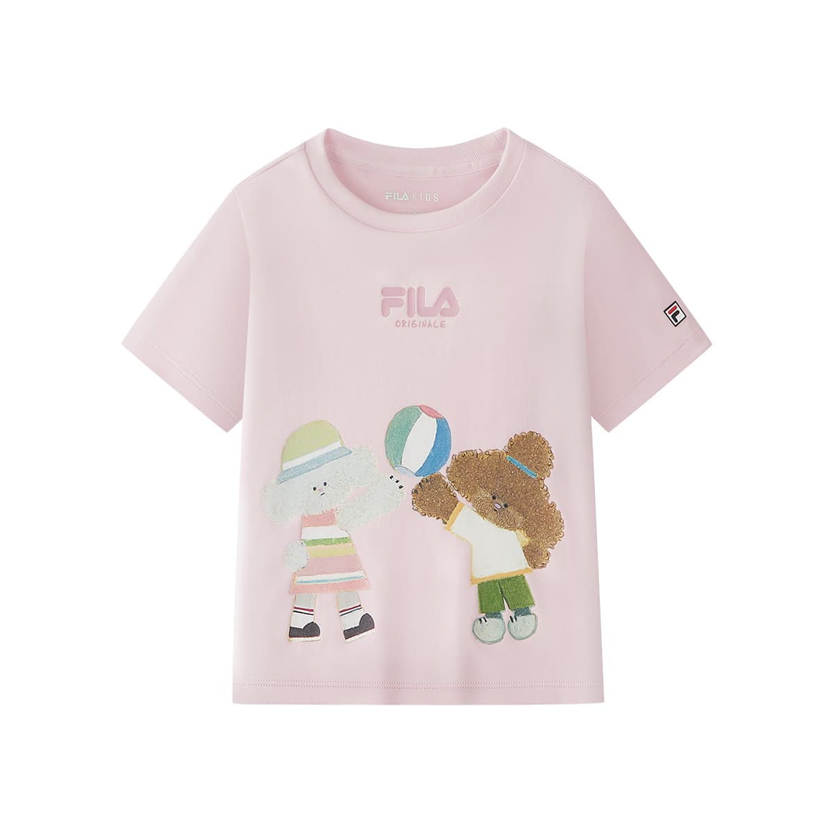 Футболка FILA KIDS T-рубашка Охлаждение и Свежесть Розовая Детская - изображение 1