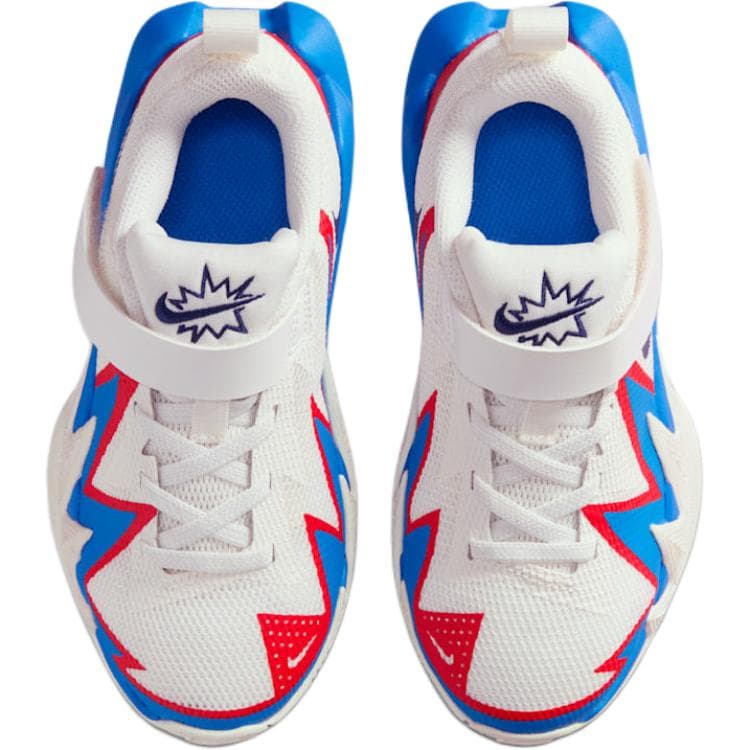 Кроссовки для баскетбола NIKE ST Dynamite Противоскользящие и Дышащие Низкие Баскетбольные Кроссовки для Детей Белые и Синие Малыш - изображение 4
