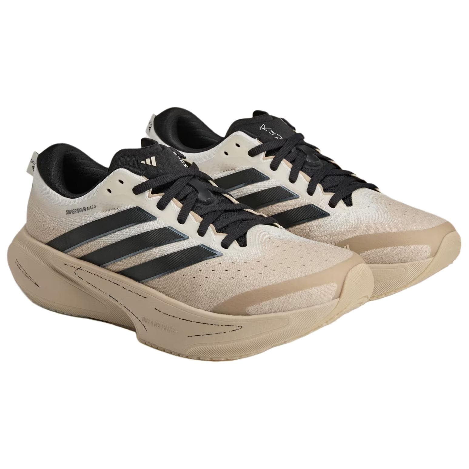 Кроссовки для бега Adidas X SONG для THE MUTE SUPERNOVA RISE 3 Дышащие Поддерживающие Беговые Кроссовки Женские Бежевые - изображение 3
