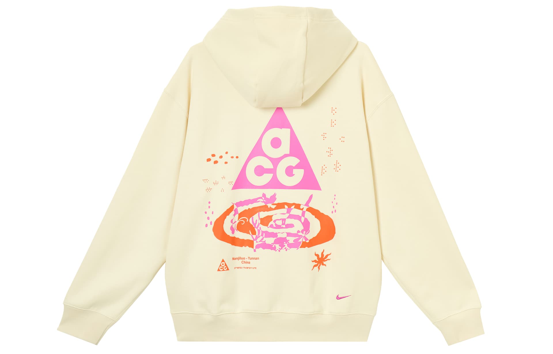 Худи Nike ACG TUFF Флис Терма Спортивный Кежуал С капюшоном С флисовой подкладкой Толстовка Длинный рукав Вышитый узор - изображение 2