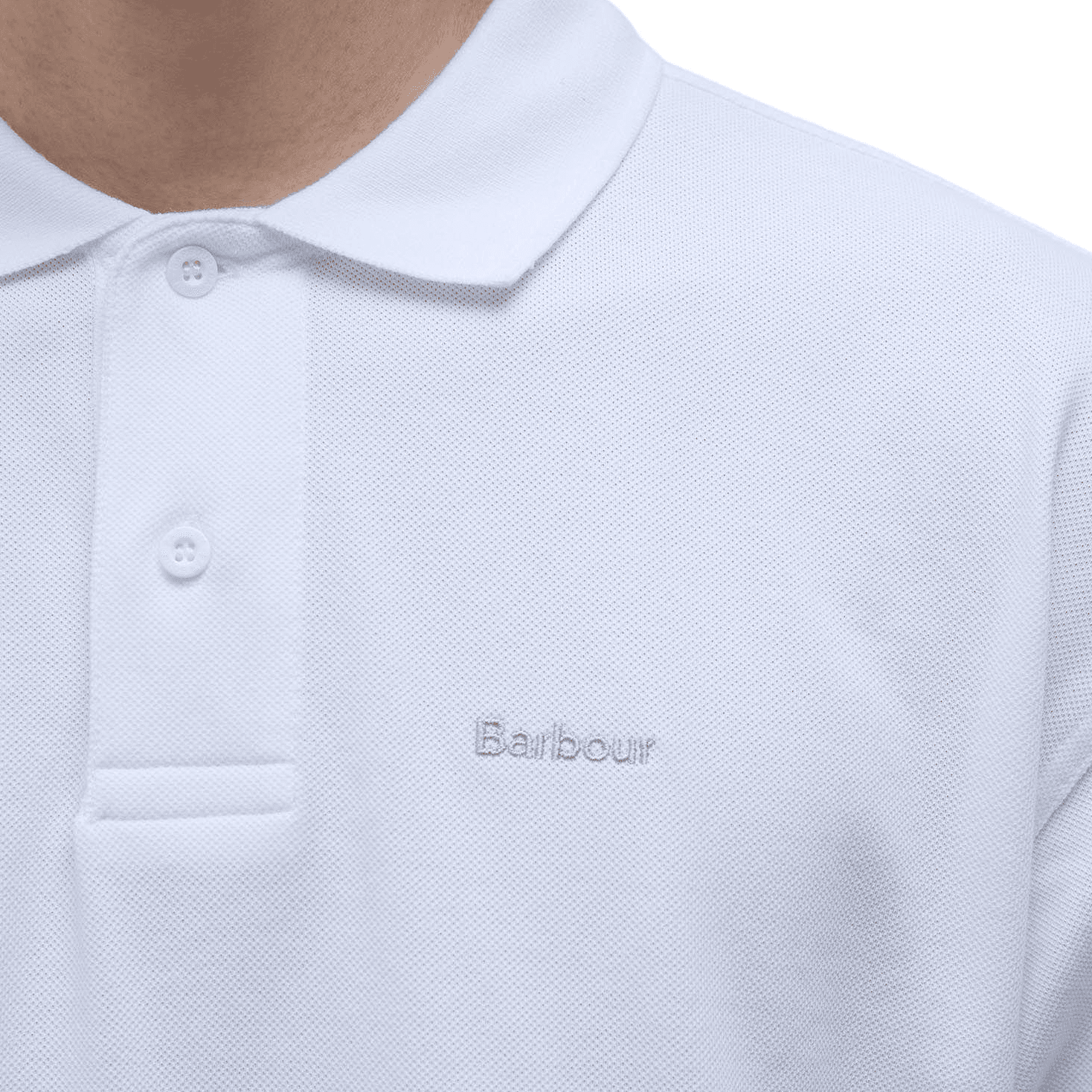 Поло BARBOUR Белая Мужская Поло - изображение 5