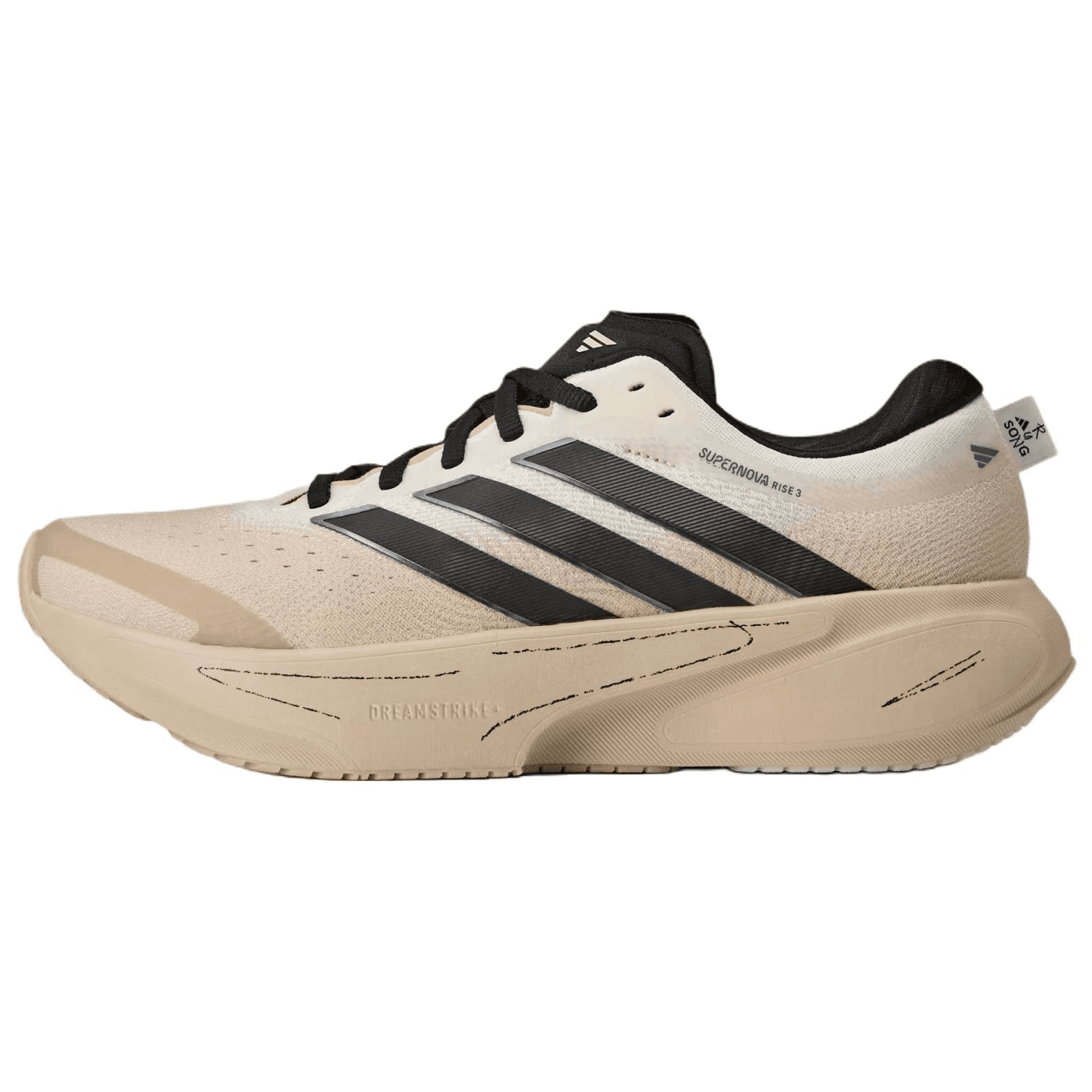 Кроссовки для бега Adidas X SONG для THE MUTE SUPERNOVA RISE 3 Дышащие Поддерживающие Беговые Кроссовки Женские Бежевые - изображение 1