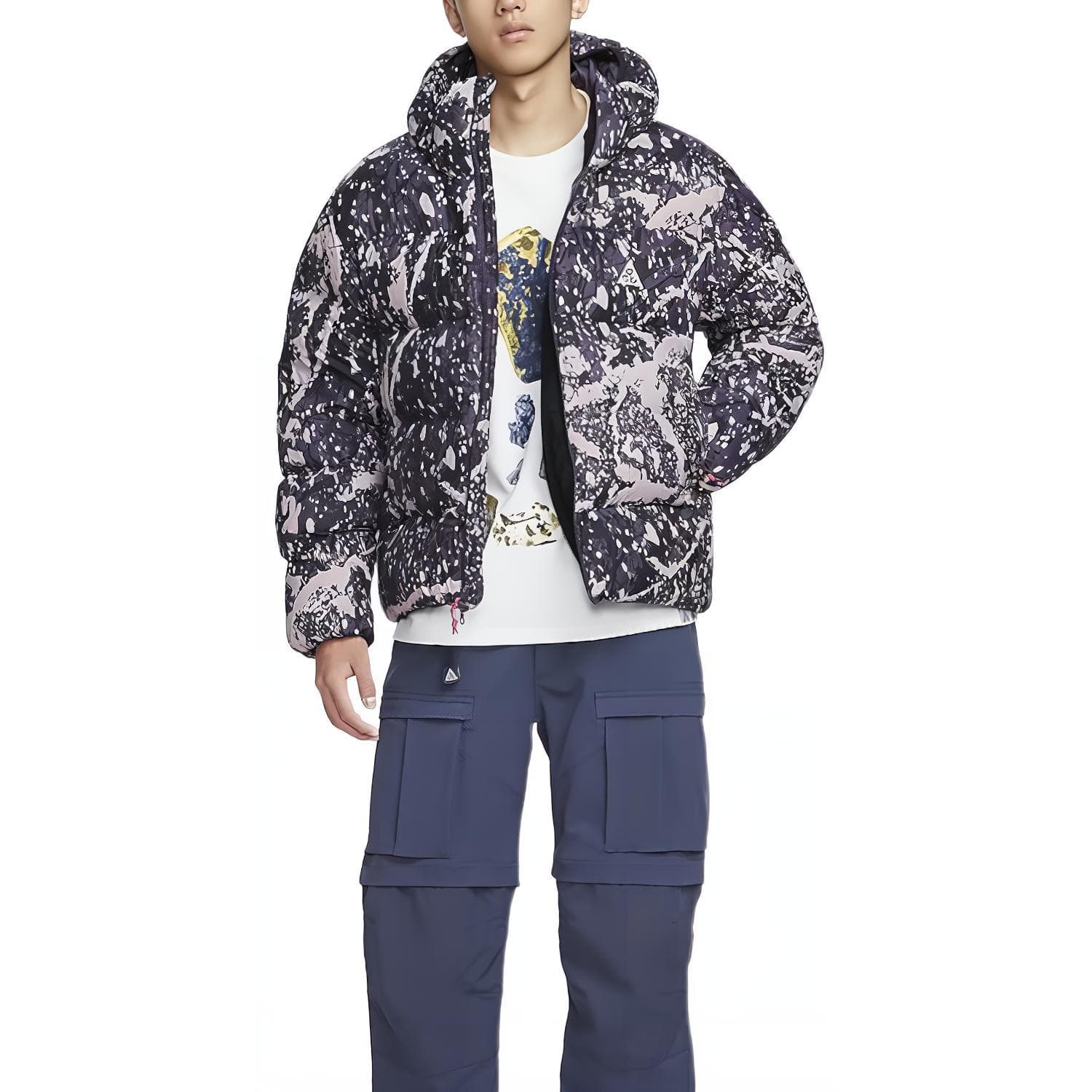 Зимняя куртка пуховик Nike ACGPrimaLoft Lunar Lake Therma-FIT ADV logo - изображение 5