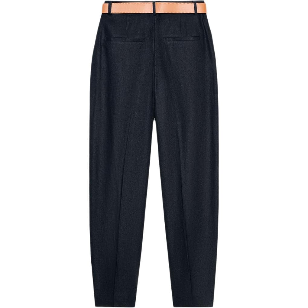 Штаны ZARA Морской синий Женские Повседневные Брюки - изображение 2