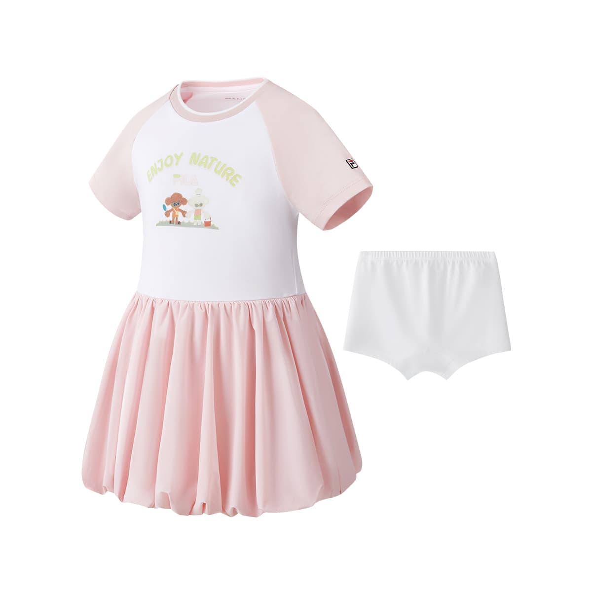 FILA KIDS Платье Охлаждающее и Свежее Розовое Детское - изображение 1