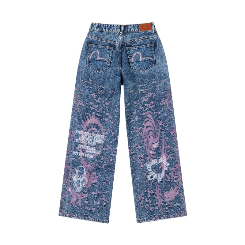 Джинсы EVISU Джинсовый Синий Женские Джинсы - изображение 1