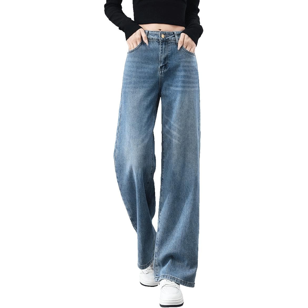Джинсы Tonlion Medium Blue Women's Jeans Тонлион Средне-синие Женские Джинсы - изображение 1