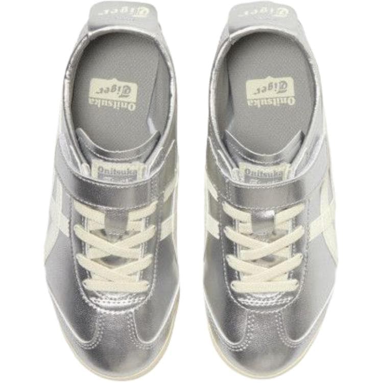 Кроссовки Onitsuka Tiger Low Топ Повседневная обувь Серебристо-белый Детский - изображение 5