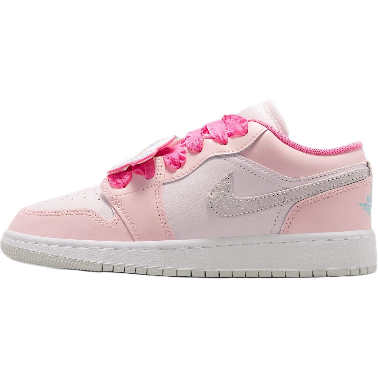 Кроссовки для баскетбола Jordan Air Jordan 1 Low Топ Баскетбольные кроссовки Розовый Унисекс - изображение 1