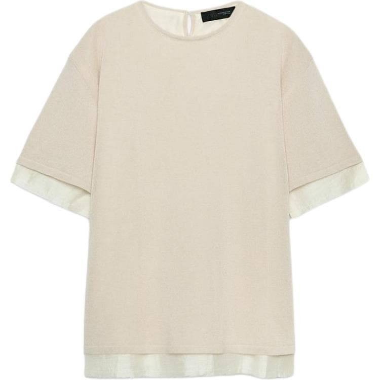 Кофта ZARA Светлый Бежевый Женский Трикотаж - изображение 1