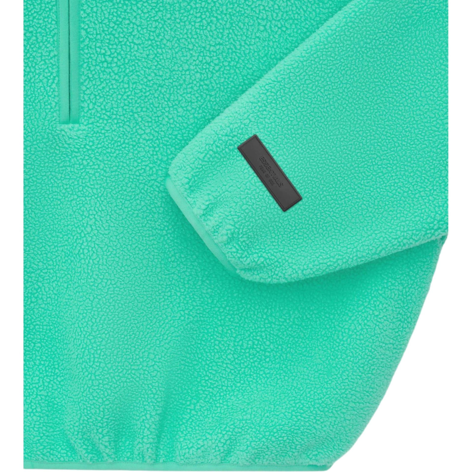 Худи Fear of God Essentials SS24 Polar Fleece Halfzip Mockneck MINT LEAF - изображение 4