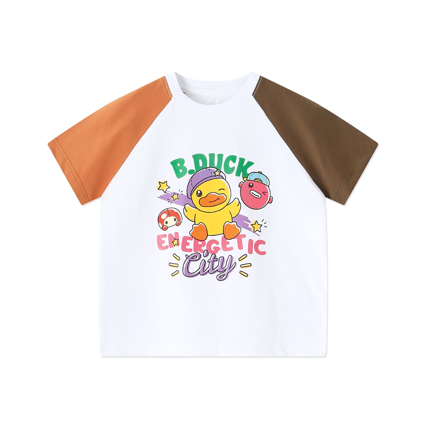 Футболка B.Duck Круглый вырез Короткий рукав T-рубашки Разборный обруч И Лето Подростки - изображение 1
