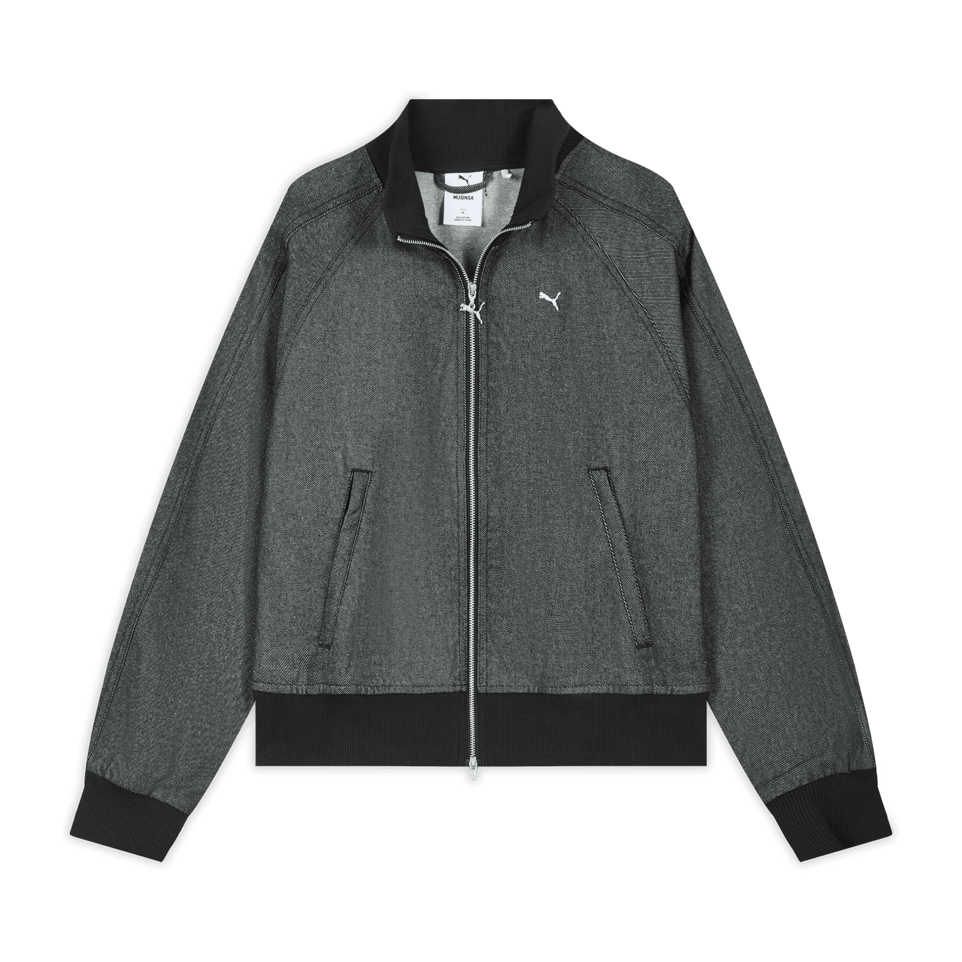 PUMA X MUSINSA T7 WVN Трек Деним Куртка Женская - изображение 1