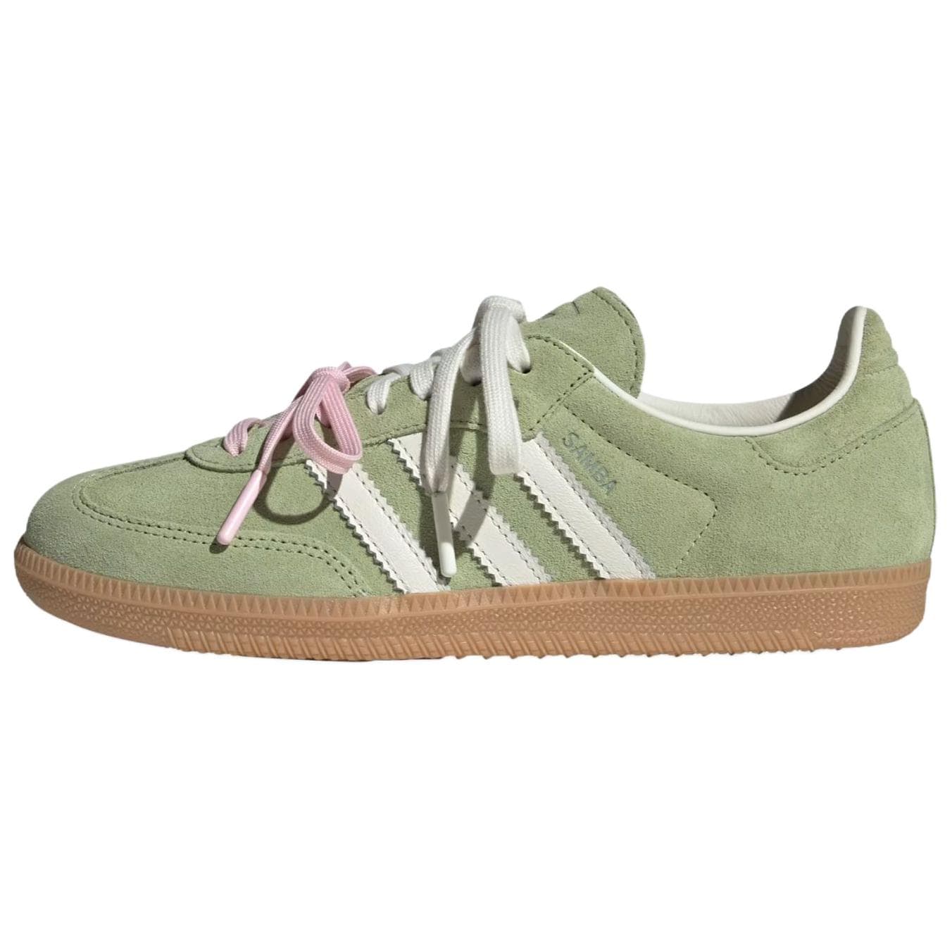 Кроссовки Adidas Originals x Молли Mae Samba Устойчивые к истиранию немецкие армейские кроссовки Женские Лаймово-зеленый - изображение 1