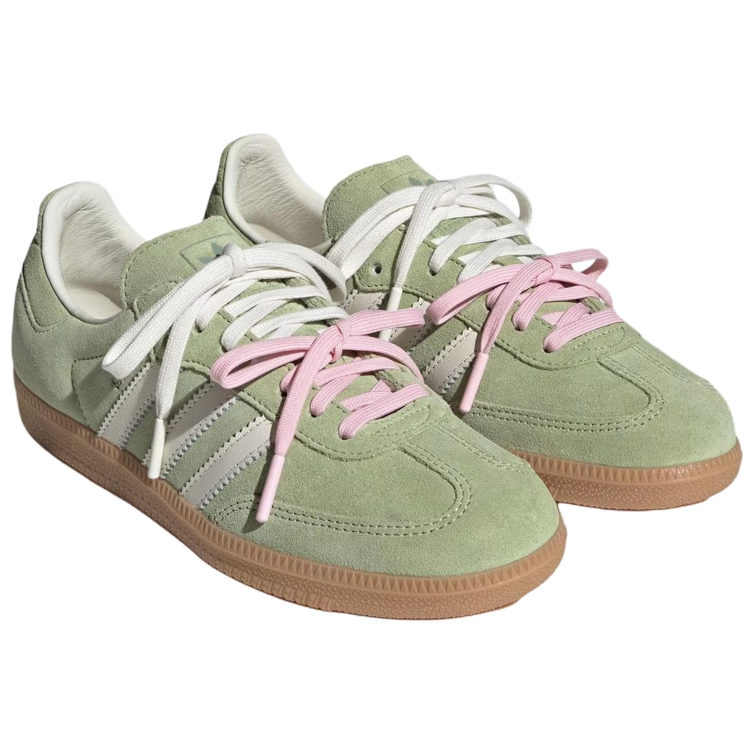 Кроссовки Adidas Originals x Молли Mae Samba Устойчивые к истиранию немецкие армейские кроссовки Женские Лаймово-зеленый - изображение 3