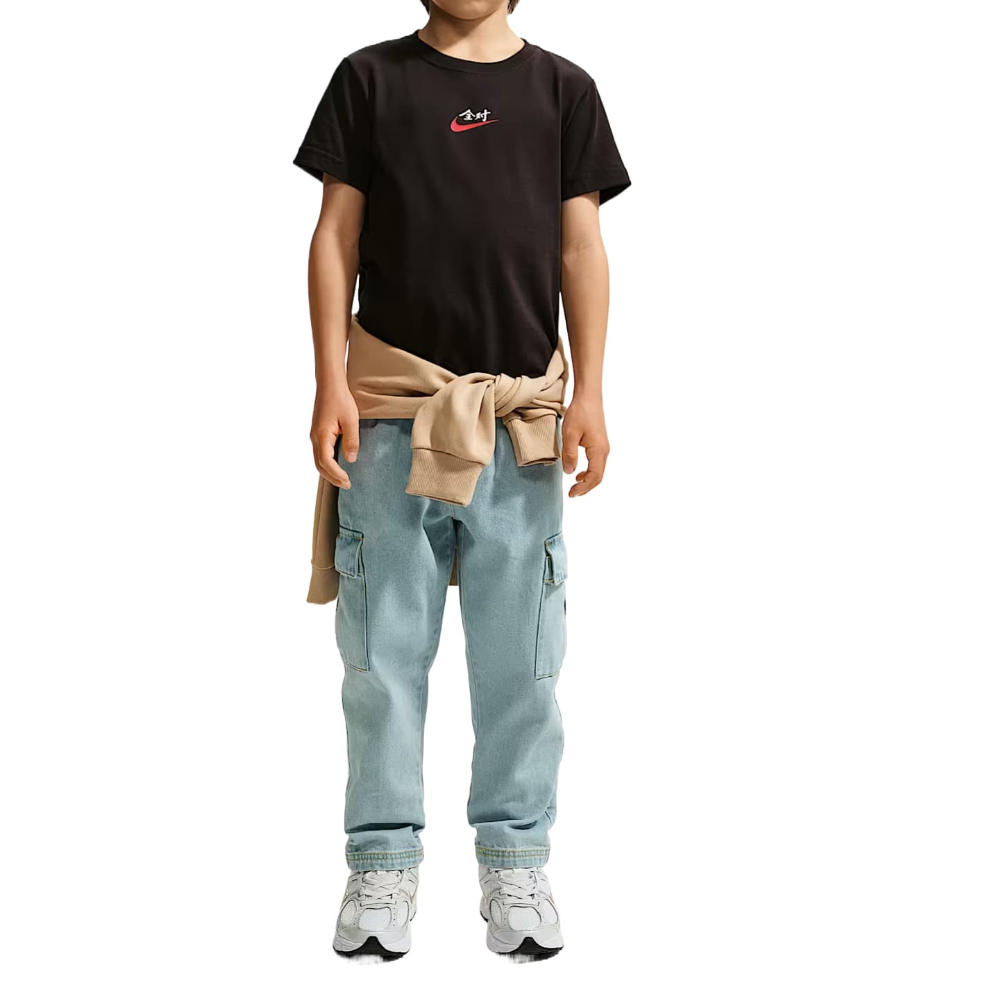 Футболка Nike Черные Kids T-рубашки - изображение 1