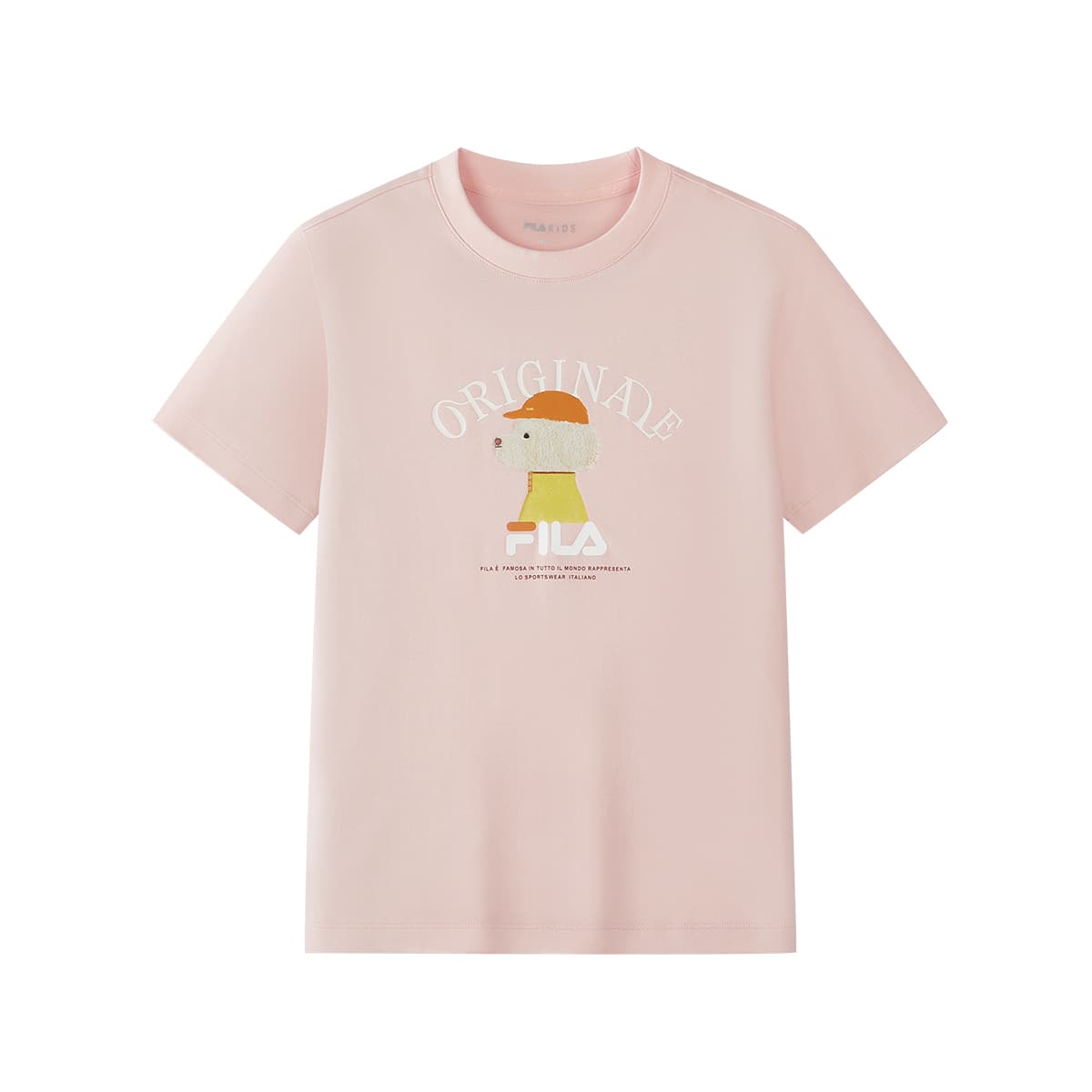 Футболка FILA KIDS T-рубашка Оранжевый Серый Розовый Детский - изображение 1