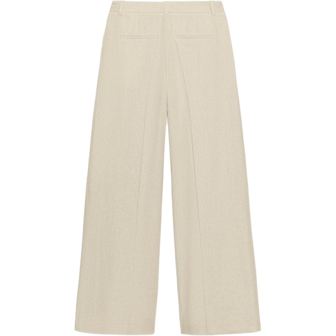 Штаны ZARA Light Beige Women's Casual Pants ZARA Светло-бежевые женские повседневные штаны - изображение 2