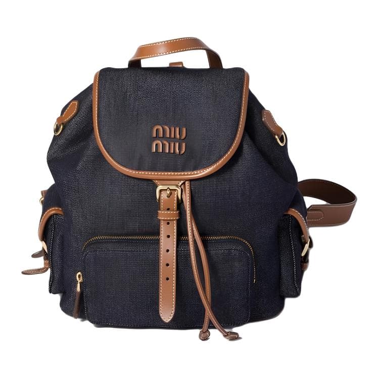Рюкзак MIU MIU Denim Logo - изображение 1