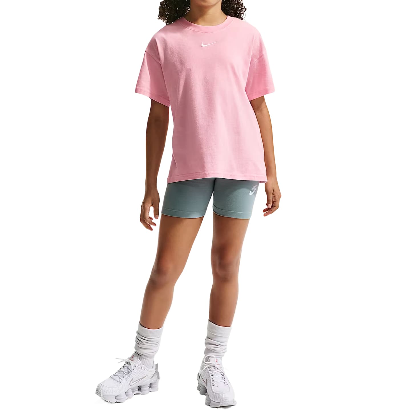 Футболка Nike Sportswear Средний Мягкий Розовый Детские Футболки - изображение 1