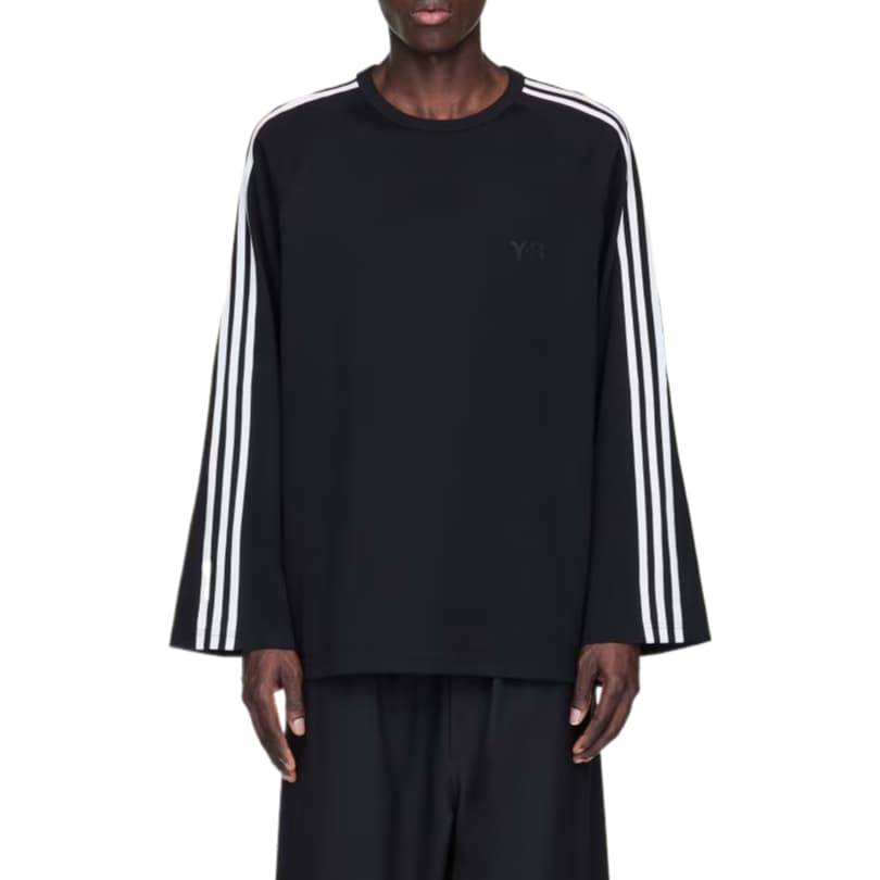 Футболка Y-3 3-Stripes Повседневный модный универсальный мужской футболка с длинным рукавом - изображение 3