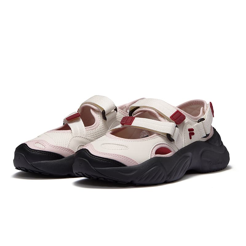 Сандалии FILA FUSION CONCH SANDAL Дышащий Обувь для водного туризма Women's White Красный - изображение 3